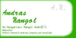 andras mangol business card